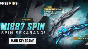 Bisa Klaim M1887 Teranno Burst, Cek Kode Redeem FF 31 Maret 2022