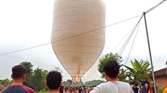 Patroli Balon Udara di Ponorogo Tetap Jalan Terus Meskipun Lebaran Telah Usai