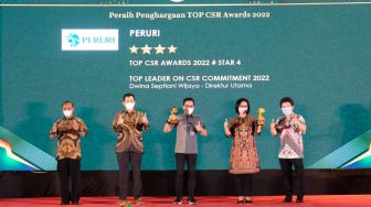 Tanggung Jawab Sosial dan Lingkungan Selaras dengan Strategi Bisnis Perusahaan, Peruri Raih 2 Top CSR Awards 2022