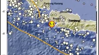 Gempa Bumi Guncang Banten, Dalam Dua Jam Terjadi Empat Kali, Terbesar Pukul 14.14 WIB Berkekuatan 5.1 Magnitudo