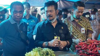 Menteri Syahrul Yasin Limpo Kaget Harga Daging Sapi Impor di Makassar Rp 115 Ribu Per Kilogram