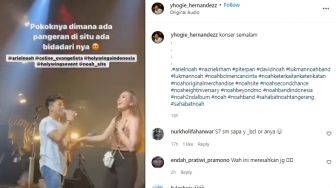 Ariel NOAH Gandeng Celine Evangelista Saat Manggung, yang Heboh Netizen: Boril Tangannya Tak Lepas