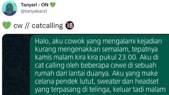Viral Curhat Cowok Syok Jadi Korban Catcalling Cewek: 'Apa karena Aku Pakai Celana Pendek?'