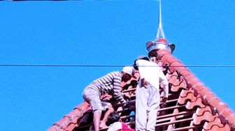 Masjid di Pangandaran Disambar Petir saat Warga Salat Magrib Berjamaah, Begini Kondisi Jamaahnya