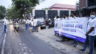 Dinilai Dapat Pulihkan Ekonomi Bangsa, Sandiaga Uno Dapat Dukungan dari Milenial di Cirebon