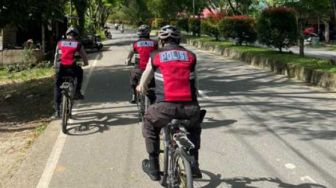 Ciptakan Rasa Aman, Sat Samapta Patroli Bersepeda