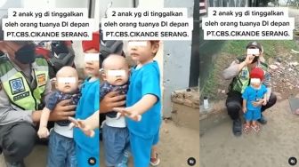 Viral Dua Bocah diduga Ditelantarkan Orangtua di PT CBS Cikande Serang, Publik Terenyuh