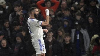 Real Madrid Hancurkan Chelsea di Leg Pertama Perempat Final Liga Champions, Karim Benzema Hattrick