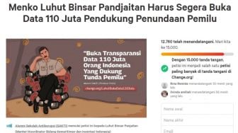 Petisi Luhut Ditantang Buka Big Data Tunda Pemilu Sudah Dapat 12 Ribu Tanda Tangan