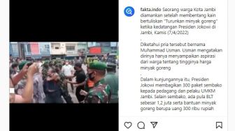 Diamankan Aparat Saat Bentangkan Kain "Turunkan Harga Minyak" di Depan Jokowi, Usman Sempat Nyaleg Dari PKS