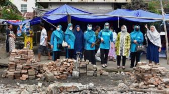 PKK Sulsel Bantu Korban Kebakaran di Bara-barayya Induk Makassar