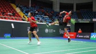 Langkah Ganda Campuran Rinov/Pitha dan Rehan/Lisa Terhenti di Babak Pertama Indonesia Open 2022