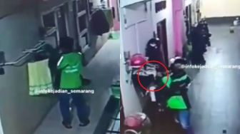 Terekam CCTV, Pria Diduga Driver Ojol Embat Pakaian Dalam Wanita di Indekos, Warganet Curiga Punya Fetish Tertentu