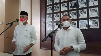 Ganjar Pranowo Bertemu Gubernur Sumut Edy Rahmayadi di Medan, Ada Apa?