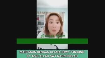 Kembali Muncul, Dewi Tanjung Hina dan Sebut Ustaz Helmi Firdausi Tidak Pantas Masuk Surga