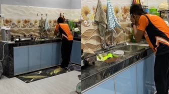 Asal Cuci Muka di Dapur, Cowok Ini Syok Ternyata Pakai Sabun Cuci Piring, Warganet: Auto Mengkilap