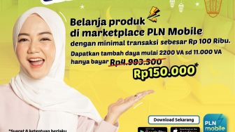 Belanja Rp100 Ribu di Marketplace PLN Mobile, Pelanggan Bisa Dapat Diskon untuk Tambah Daya