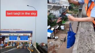 Tak Ada Orang Jualan Terdekat, Begini Cara Pekerja Loket Tol Dapatkan Makanan Buka Puasa: Beli Takjil in The Sky