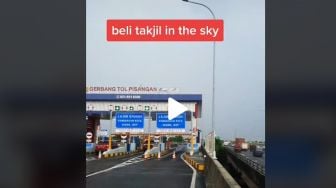 Viral Video Cara Petugas Tol Beli Makanan untuk Buka Puasa, Publik: Takjil In The Sky