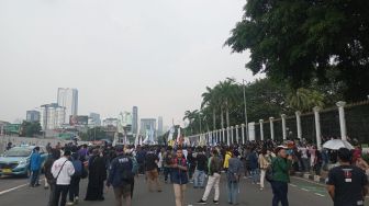 LIVE STREAMING: Demonstrasi Mahasiswa 11 April 2022 di Gedung MPR