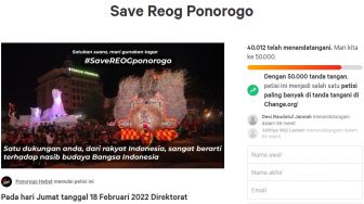 Klaim Malaysia Bikin Murka, 39 Ribu Warganet Teken Petisi Online Save Reog Ponorogo