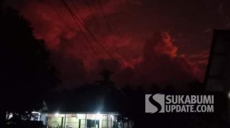 Lembayung Merah di Langit Sukabumi Bikin Geger Warga: Sebelum Muncul Warna Merah Ada..