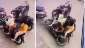 Viral Aksi Bocil Jajal Naik Honda Revo Bonceng 5, Endingnya Bikin Nyesek