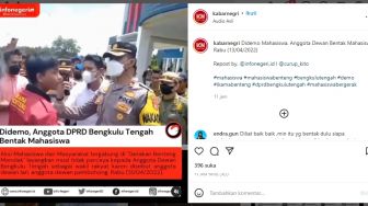 Viral! Anggota Dewan Bentak Mahasiswa Demonstran, Warganet: Kan Pembantu