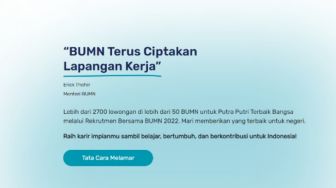 Link Rekrutmen Bersama BUMN 2022: Persyaratan dan Jadwal Pelaksanaannya