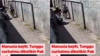 Bejat, Pemotor Terekam Lecehkan Anak Sedang Bersepeda di Gang Siang Bolong, Warganet: Mau Coba UU TPKS