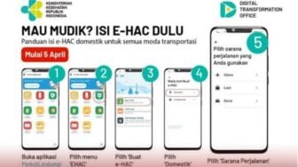 Cara Isi eHAC untuk Mudik