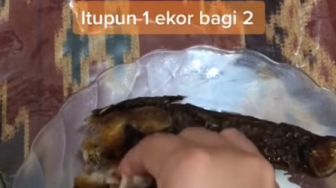 Viral Video Ibu Rela Makan Telur Demi Anaknya Makan Ikan, Tapi Endingnya Bikin Keki