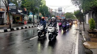 Puluhan Pencinta Skuter Matik Jogja Uji Coba All New Honda Vario 160