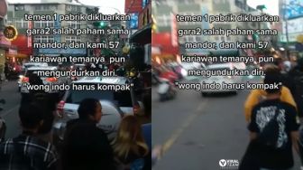 Viral Video Diduga 57 Karyawan Pabrik Resign Gegara Satu Teman Dikeluarkan, Publik Berdebat