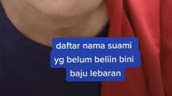 Viral di TikTok! Daftar Nama-Nama Suami yang Belum Beliin Istrinya Baju Lebaran, Ada Kalian kah?