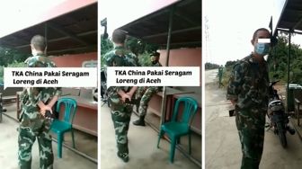 CEK FAKTA: Benarkah TKA China di Aceh Memakai Seragam Loreng Seperti Anggota TNI?
