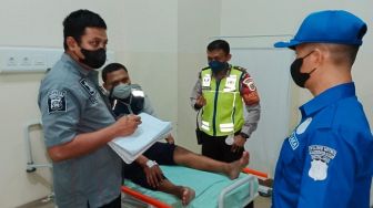 Lagi Tugas, Petugas Dishub Tangerang Diseruduk Mobil, Penumpang Patah Gigi