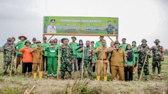 Akselerasi Pemulihan Ekonomi, TNI Launching Hanpangan 1000 Hektar