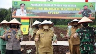 Launching Program Ketahanan Pangan, Siak Sediakan 23 Ha Lahan Siap Tanam