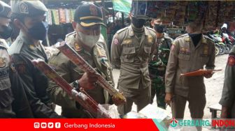 Satpol PP Lotim Razia Pasar Tradisional di Lotim, Ini Sasarannya