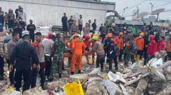 Polres Banjar Mulia Selidiki Insiden Ambruknya Alfamart di Kalsel