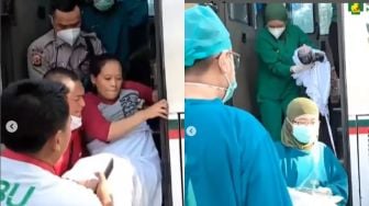 Seorang Ibu Melahirkan Bayi Perempuan di Bus yang Melaju, Sekumpulan Nakes Berhamburan Menolong