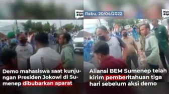 Ada Kunjungan Jokowi, Demo Mahasiswa di Sumenep Dibubarkan Aparat, Publik Dibuat Bingung dengan Ucapan ini