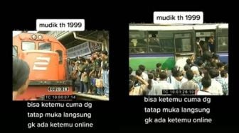 Sederhana tapi Berkesan, Viral Potret Lawas Mudik Naik Transportasi Umum Tahun 1999