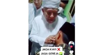Viral! Video Anggota Banser Ditampar Kiai Gara-gara Sering Jaga Gereja