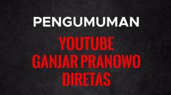 Heboh! Channel Youtube Ganjar Pranowo Diretas, Nama Akun Sempat Berubah