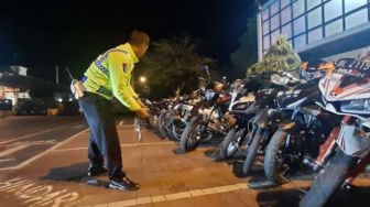 Polisi Amankan 53 Motor Knalpot Brong Selama Ramadhan di Banda Aceh