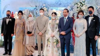 9 Potret Pernikahan Jessica Tanoesoedibjo, Dihadiri Jokowi, Gaun Curi Perhatian!