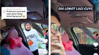 Pria ini Prank Pacar Menyamar Jadi Supir Grab, Bikin Wanitanya Lemot