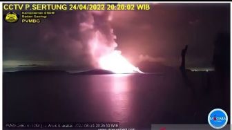 Aktifitas Erupsi Gunung Anak Krakatau Meningkat, BPBD Pandeglang Antisipasi Hal Ini